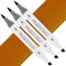 Artfinity Sketch Marker Sets - Set of 3 - Baked Clay E3-6, Vibrant, Professional, Dye-Based Alcohol Markers for Artists, Drawing, Travel, & More